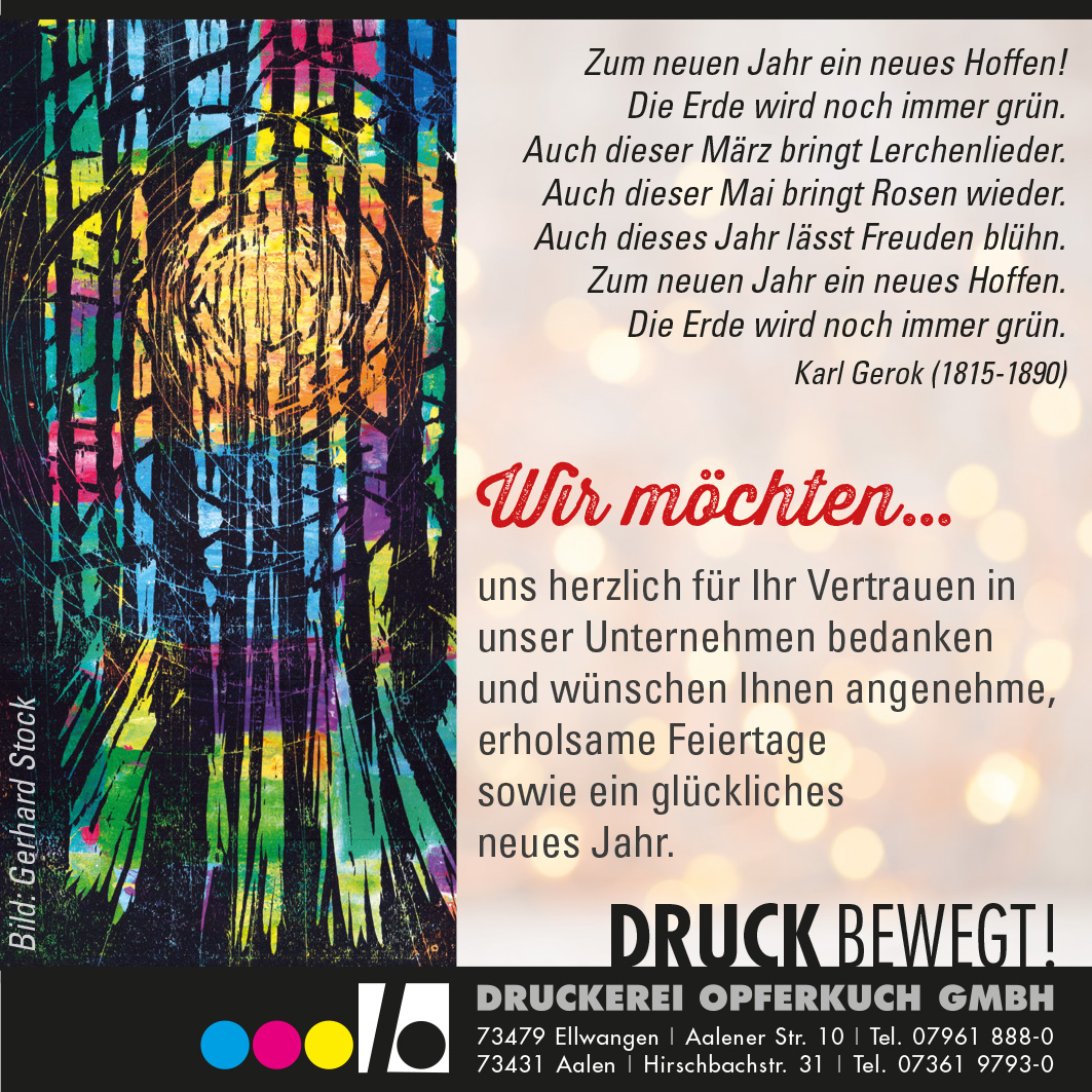 Druckerei Opferkuch im Lokschuppen Aalen